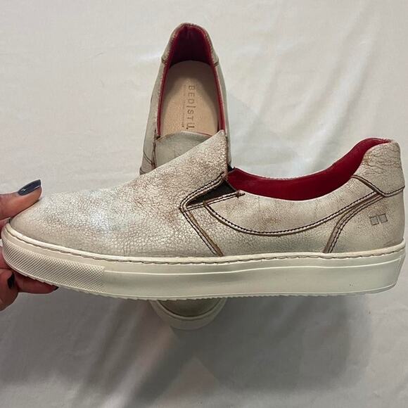 Bed|Stu Hermione Distressed Leather Sneakers- Nectar Lux Women’s 10 / Men’s 8.5 - Picture 1 of 8
